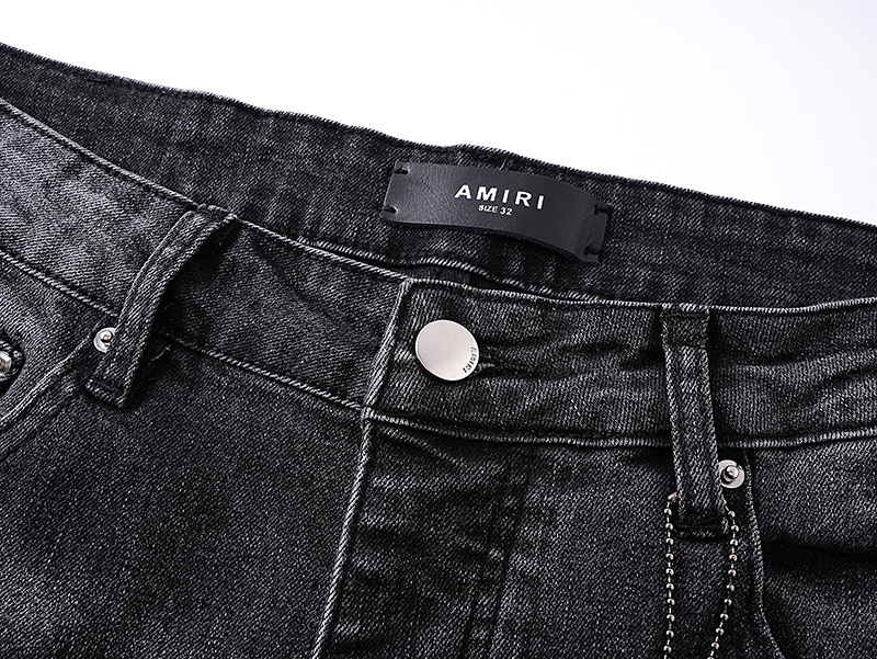 Amiri Multicolor Cross Patch Black Jeans H200 AM349