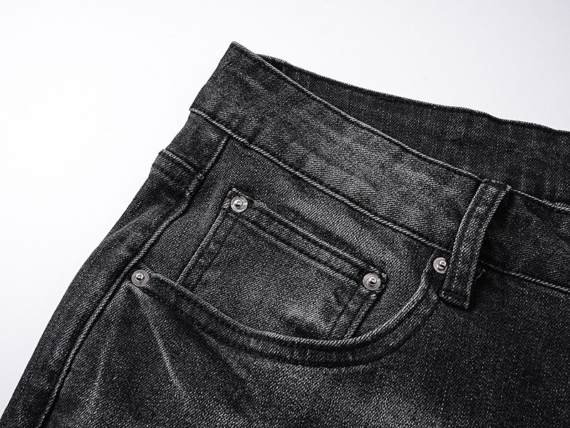 Amiri Multicolor Cross Patch Black Jeans H200 AM349