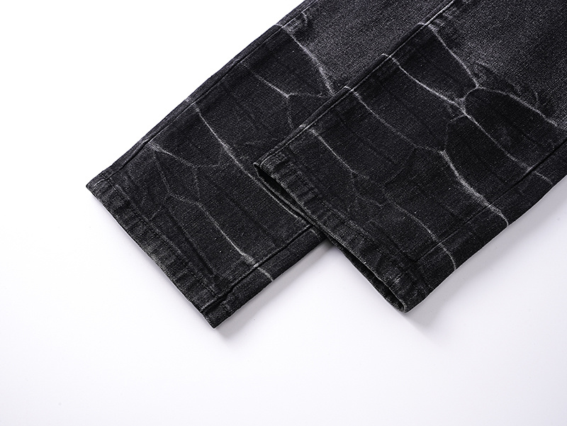 Amiri Multicolor Cross Patch Black Jeans H200 AM349