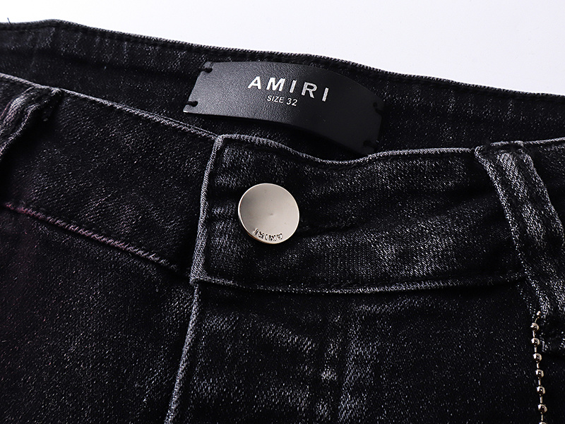 Amiri Paint Splatter Black Jeans H200 AM344