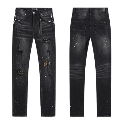 Amiri Paint Splatter Black Jeans H200 AM345 01