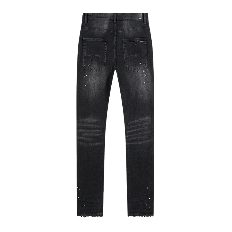 Amiri Paint Splatter Black Jeans H200 AM345