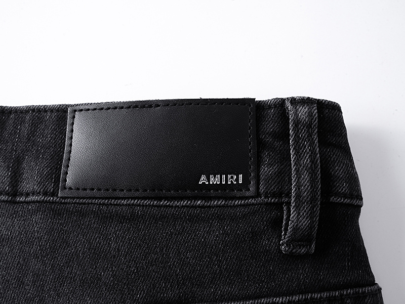Amiri Paint Splatter Black Jeans H200 AM345