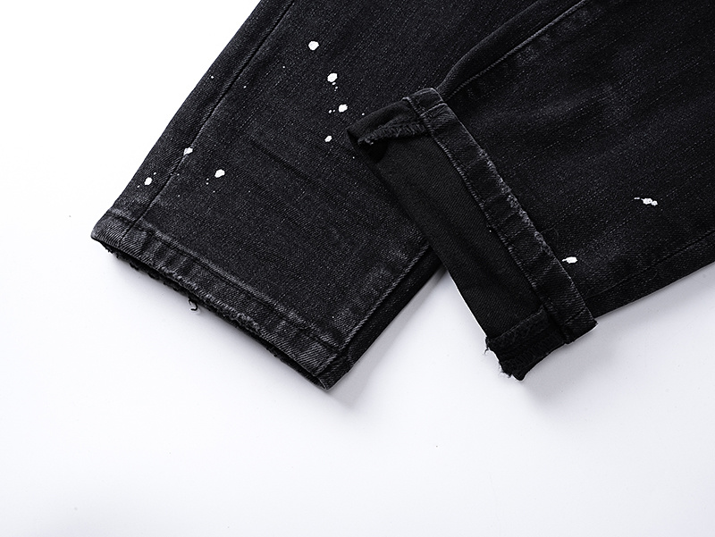 Amiri Paint Splatter Black Jeans H200 AM345