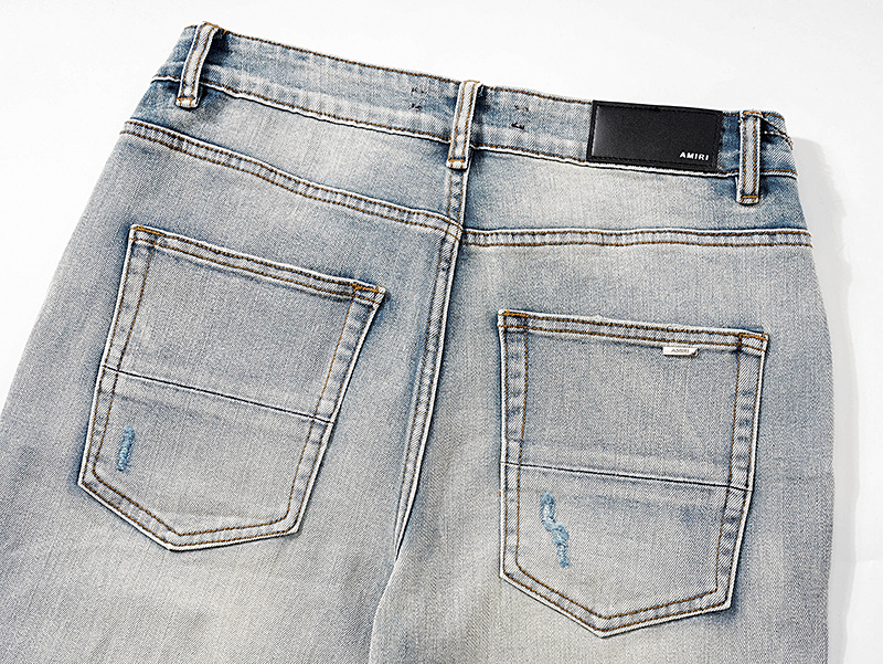 Amiri Red Logo Patch Black Jeans H200 AM319