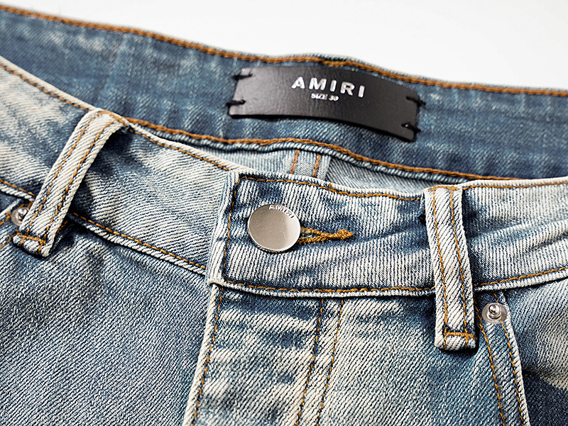 Amiri Red Logo Patch Black Jeans H200 AM319