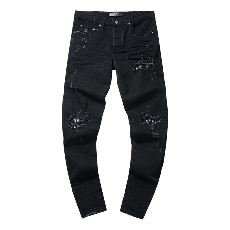 Amiri Slim Fit Logo Black Jeans H200 AM300