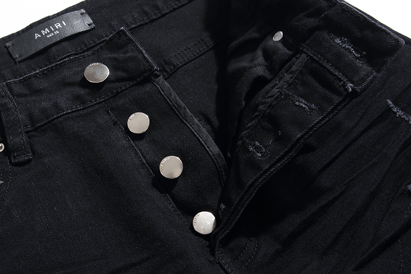 Amiri Slim Fit Logo Black Jeans H200 AM300