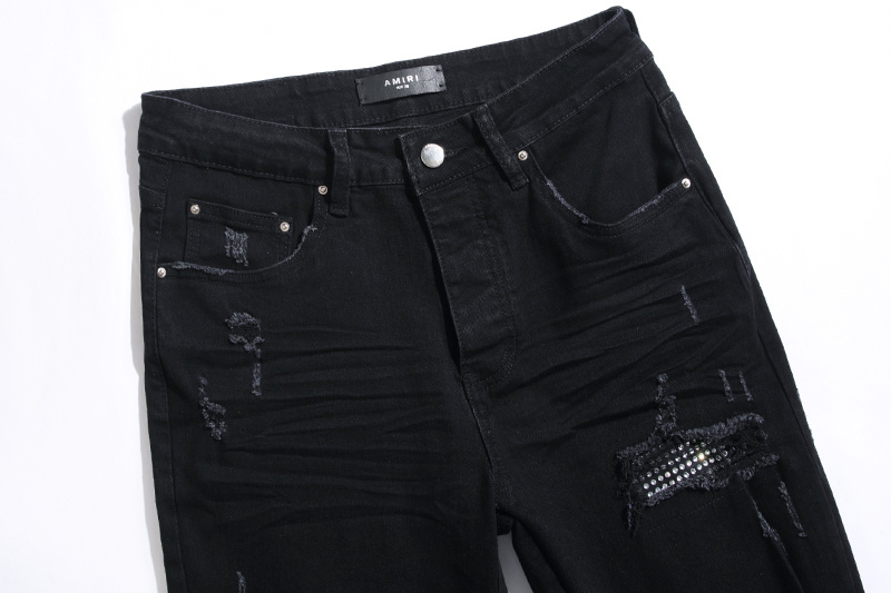Amiri Slim Fit Logo Black Jeans H200 AM300