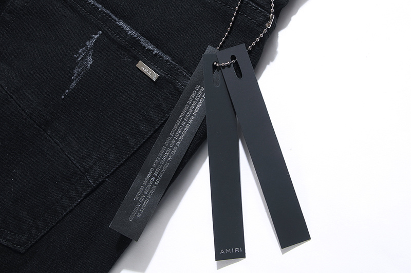 Amiri Slim Fit Logo Black Jeans H200 AM300