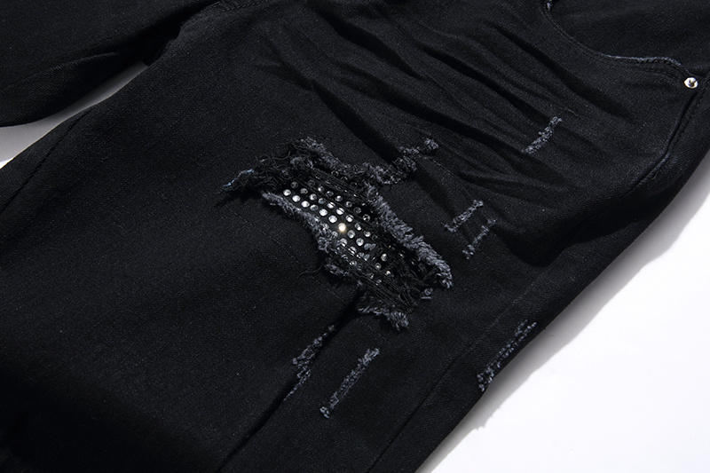 Amiri Slim Fit Logo Black Jeans H200 AM300