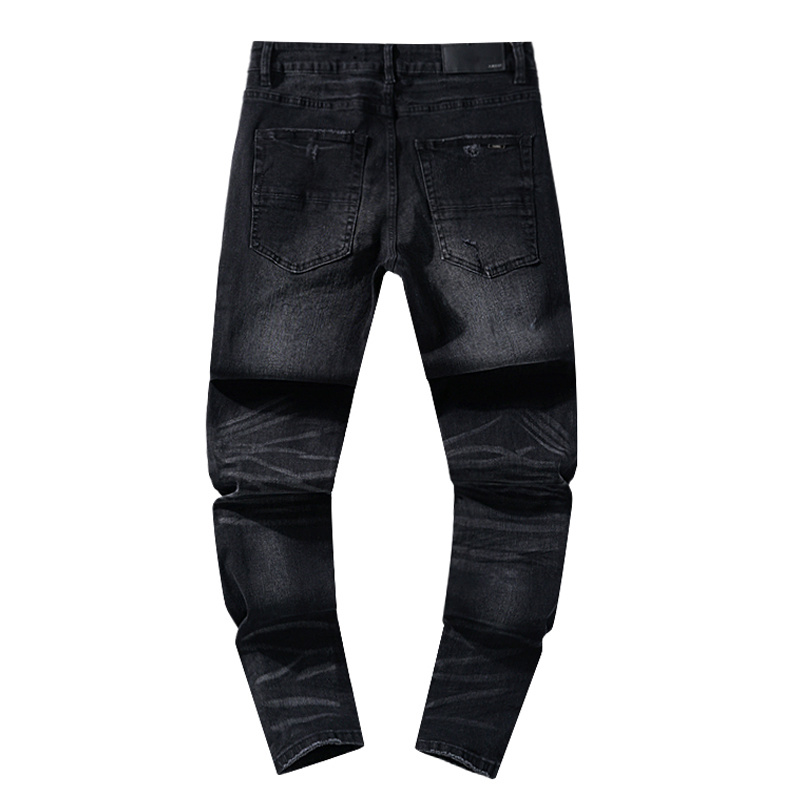 Amiri Stacked Denim Black Jeans H200 AM314