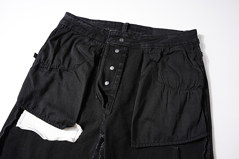 Amiri Stacked Denim Black Jeans H200 AM314