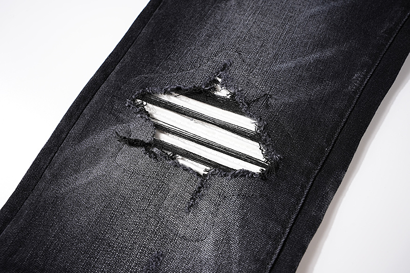 Amiri Stacked Denim Black Jeans H200 AM314