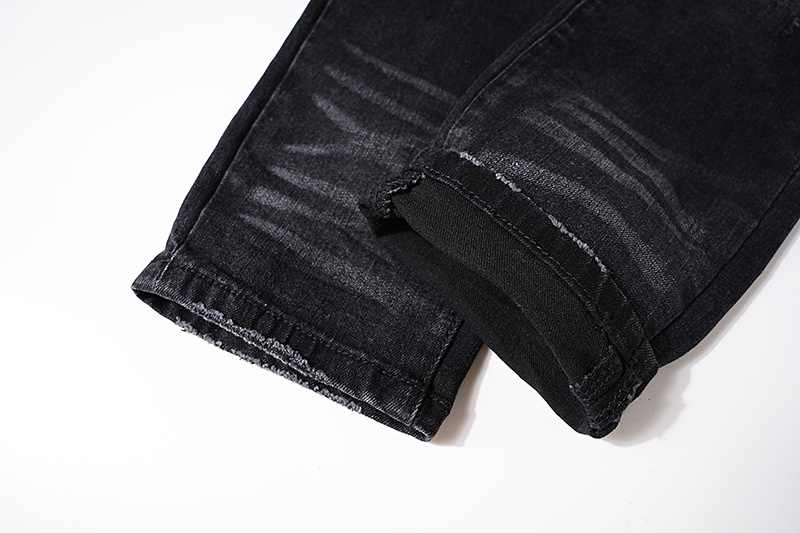Amiri Stacked Denim Black Jeans H200 AM314