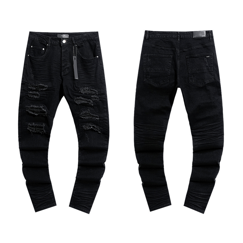 Amiri Tapered Cargo Black Jeans H200 AM331