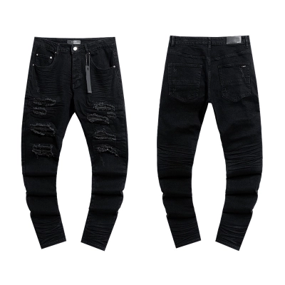 Amiri Tapered Cargo Black Jeans H200 AM331 01