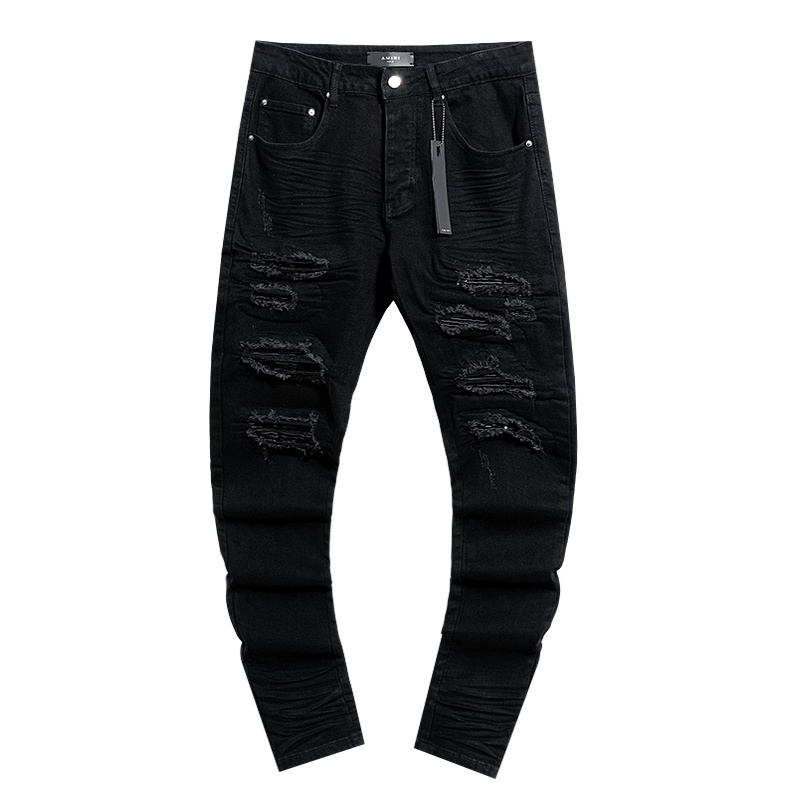 Amiri Tapered Cargo Black Jeans H200 AM331