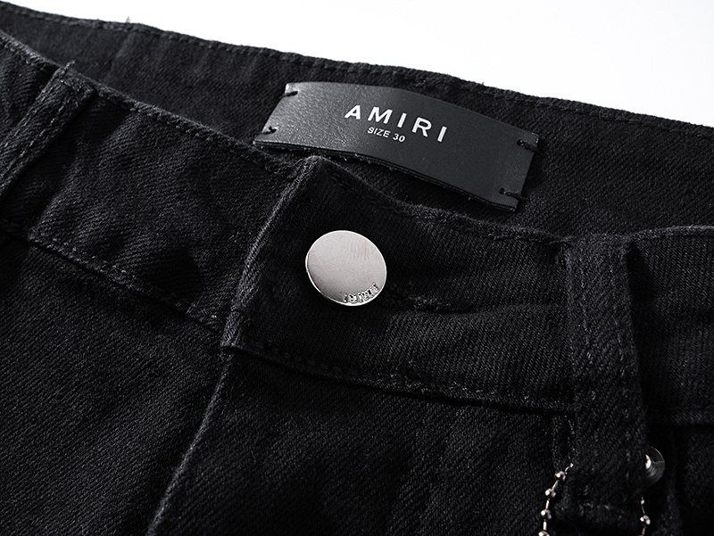 Amiri Tapered Cargo Black Jeans H200 AM331