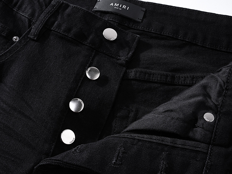 Amiri Tapered Cargo Black Jeans H200 AM331
