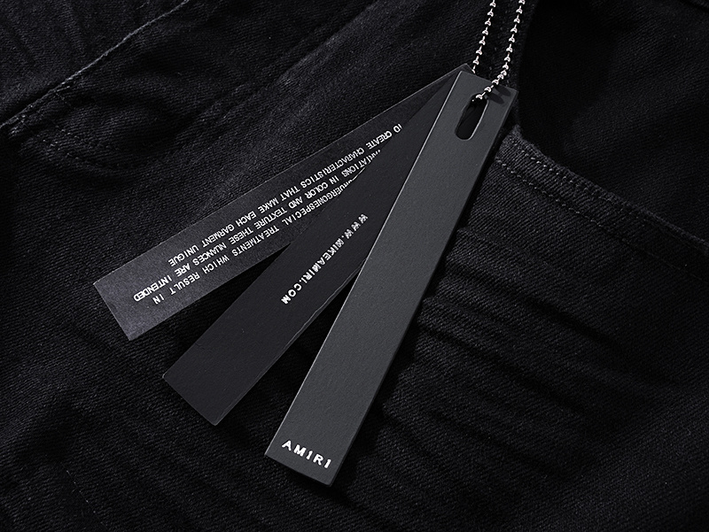 Amiri Tapered Cargo Black Jeans H200 AM331