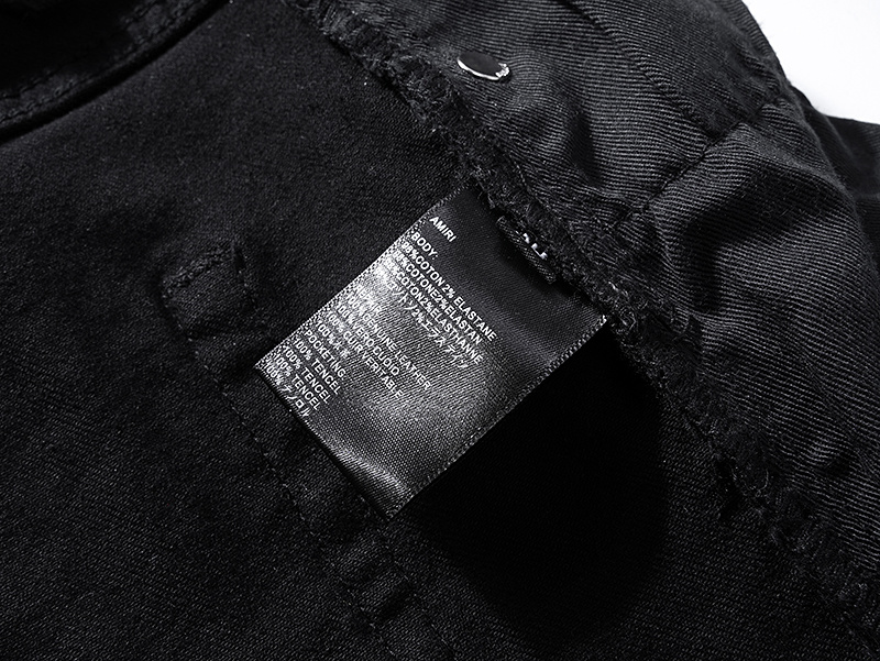Amiri Tapered Cargo Black Jeans H200 AM331