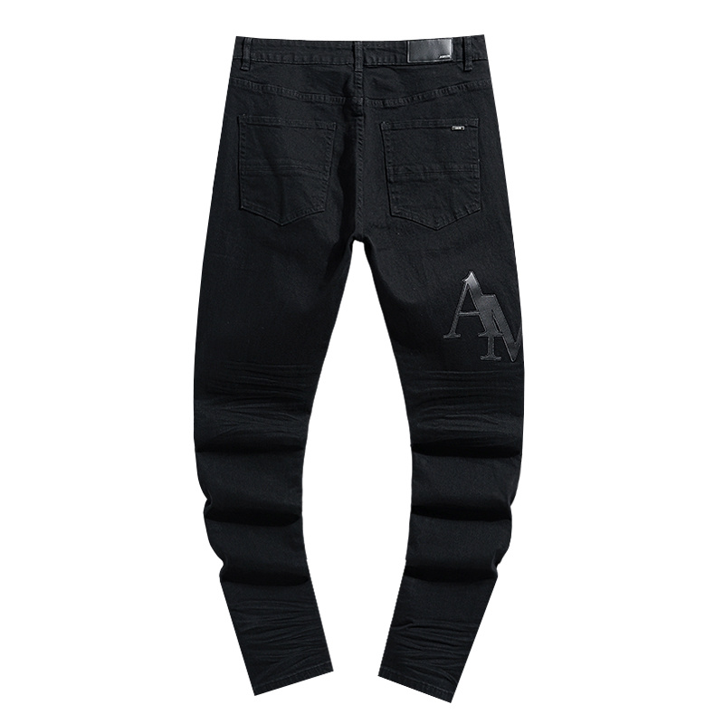 Amiri Tapered Distressed Black Jeans H200 AM330
