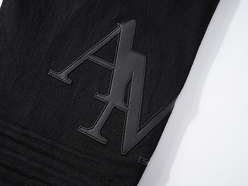 Amiri Tapered Distressed Black Jeans H200 AM330