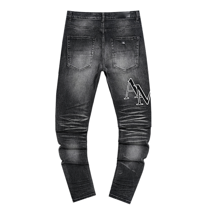 Amiri Washed Logo Black Jeans H200 AM329