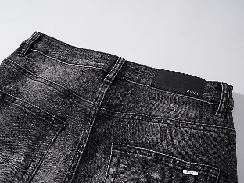 Amiri Washed Logo Black Jeans H200 AM329