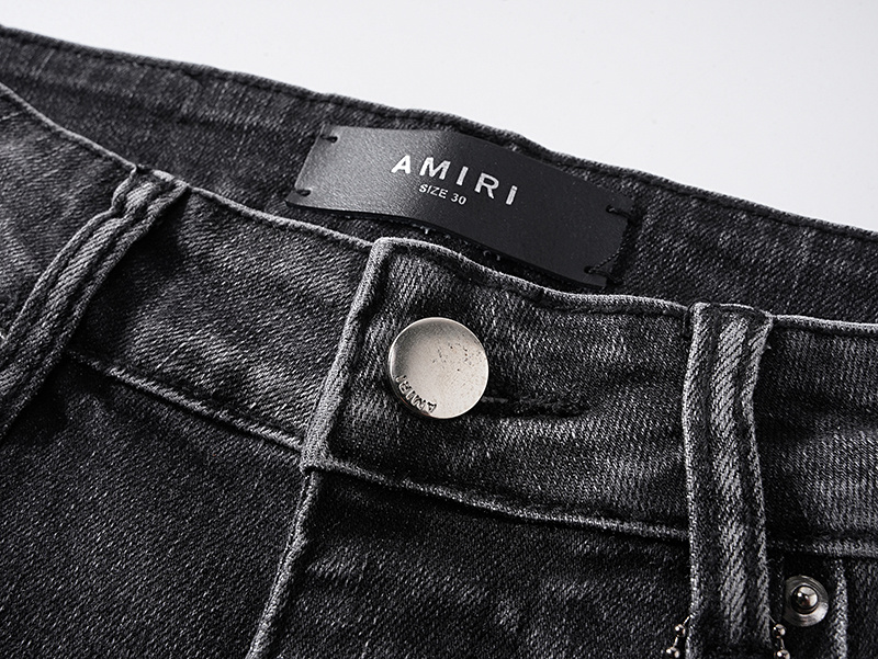 Amiri Washed Logo Black Jeans H200 AM329