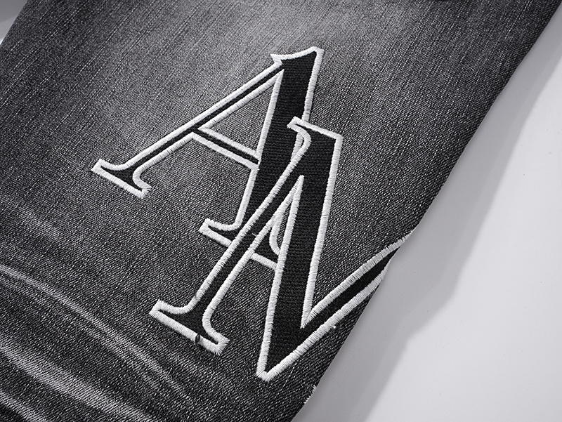 Amiri Washed Logo Black Jeans H200 AM329