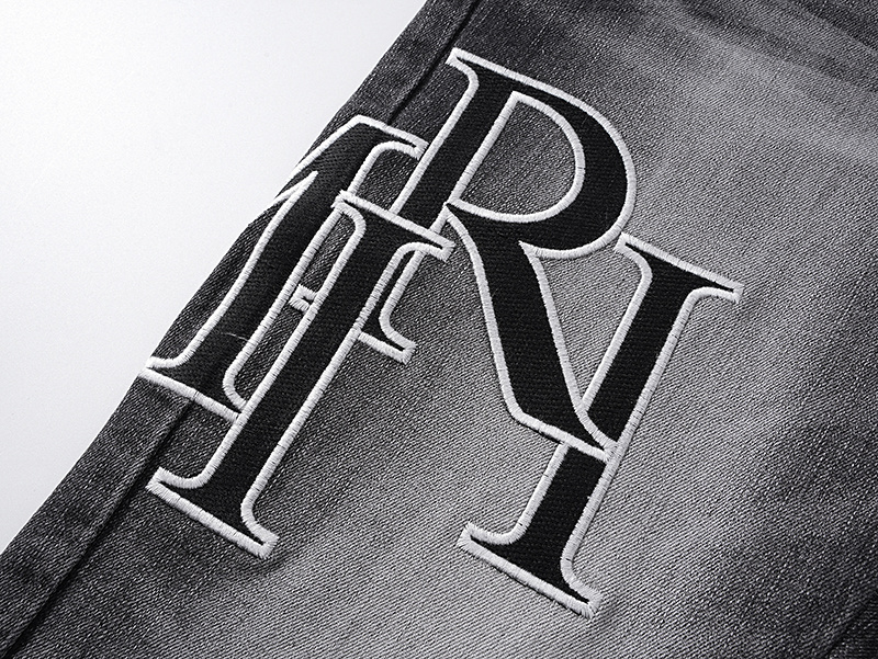 Amiri Washed Logo Black Jeans H200 AM329