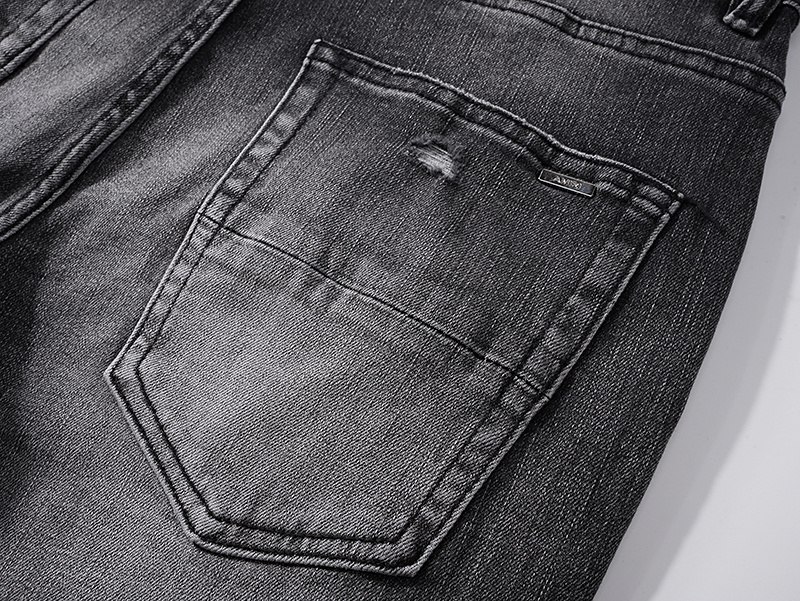 Amiri Washed Logo Black Jeans H200 AM329