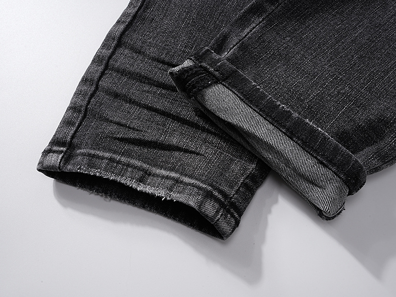 Amiri Washed Logo Black Jeans H200 AM329