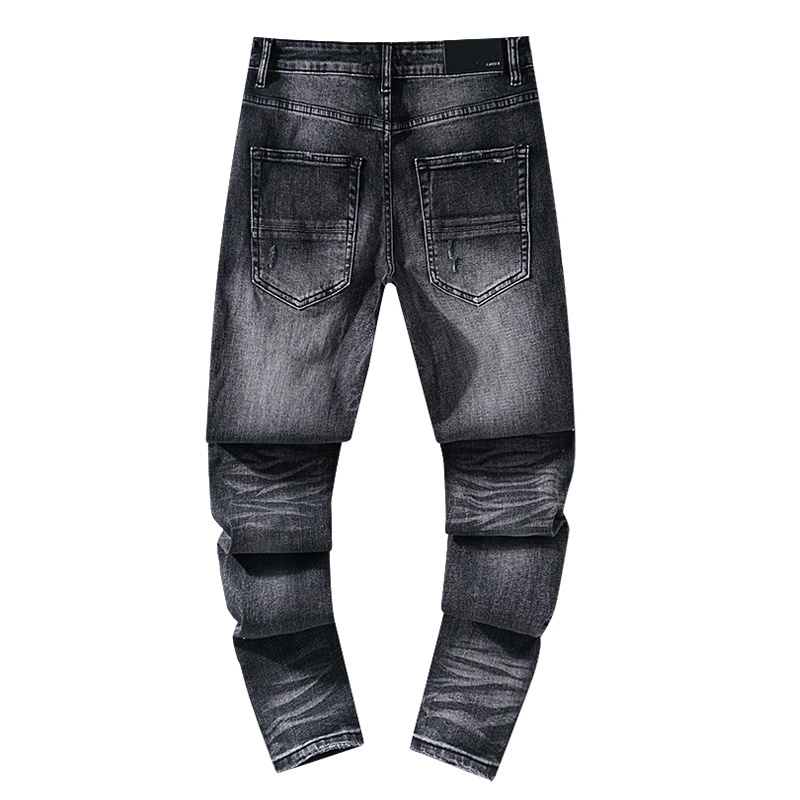 Amiri Washed Moto Black Jeans H200 AM317