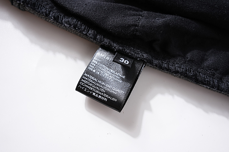 Amiri Washed Moto Black Jeans H200 AM317