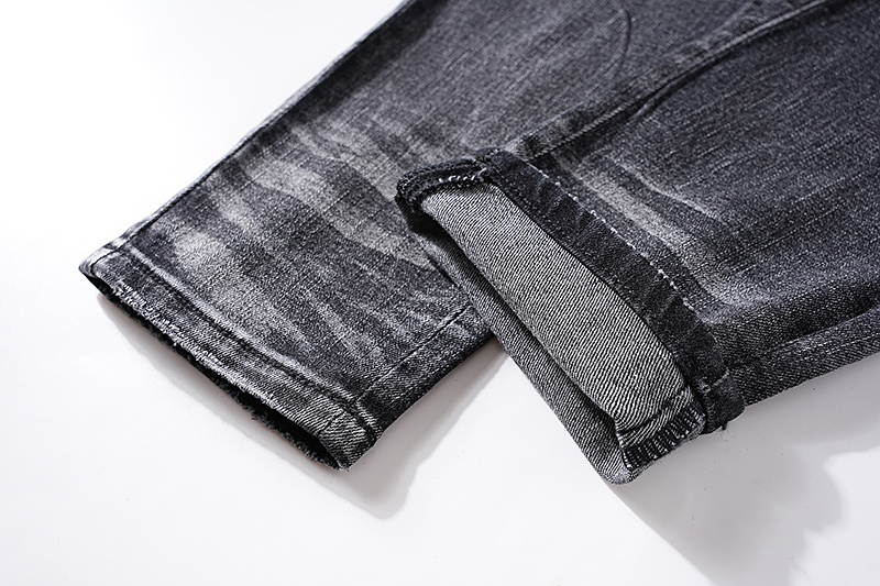 Amiri Washed Moto Black Jeans H200 AM317