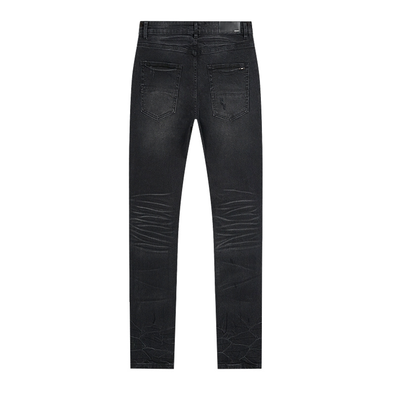 Amiri Yellow Patch Black Jeans H200 AM346