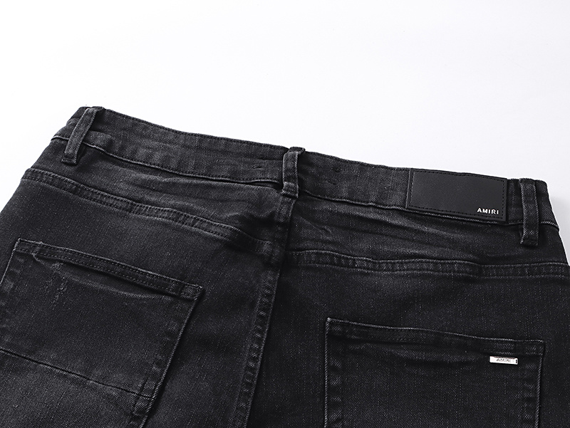 Amiri Yellow Patch Black Jeans H200 AM346