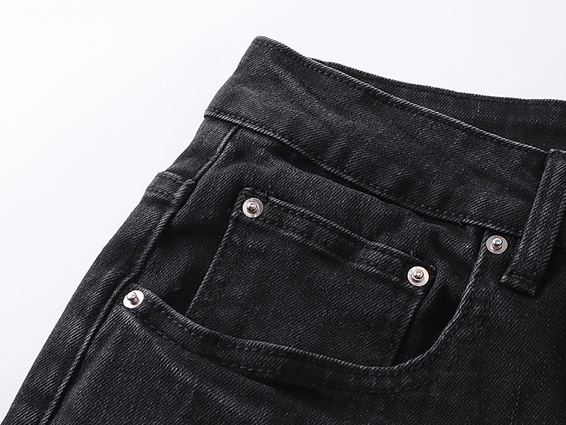 Amiri Yellow Patch Black Jeans H200 AM346