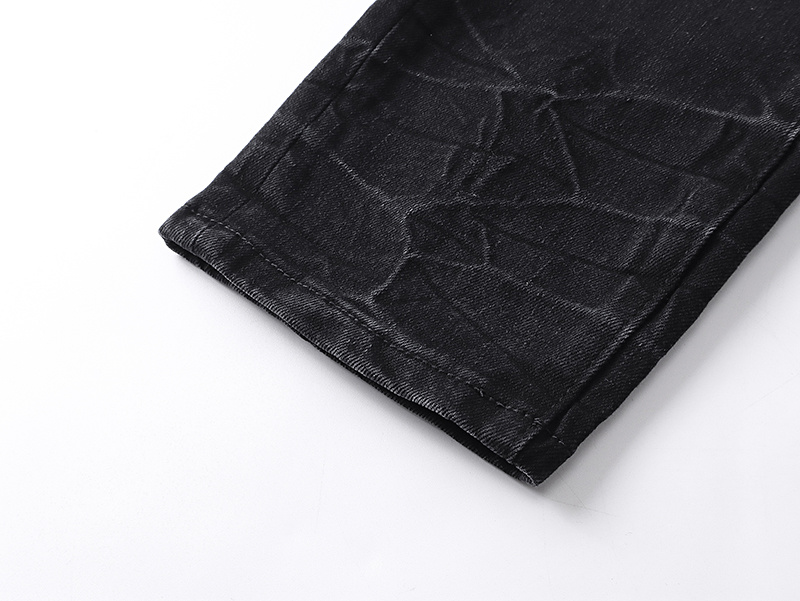 Amiri Yellow Patch Black Jeans H200 AM346
