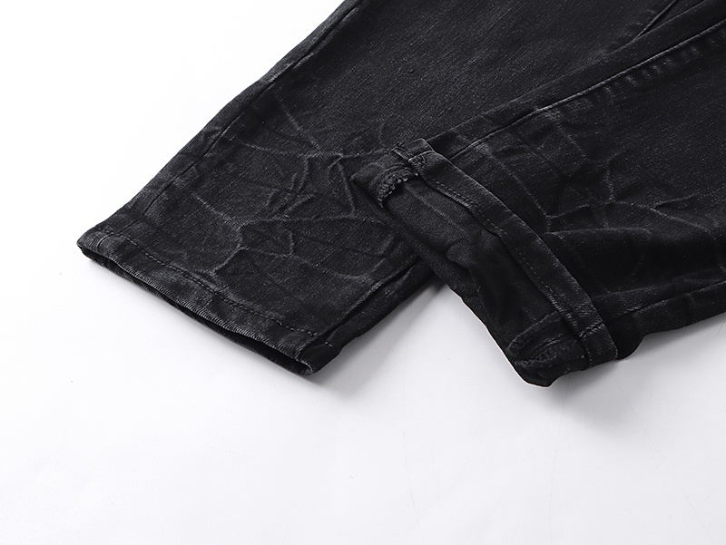 Amiri Yellow Patch Black Jeans H200 AM346