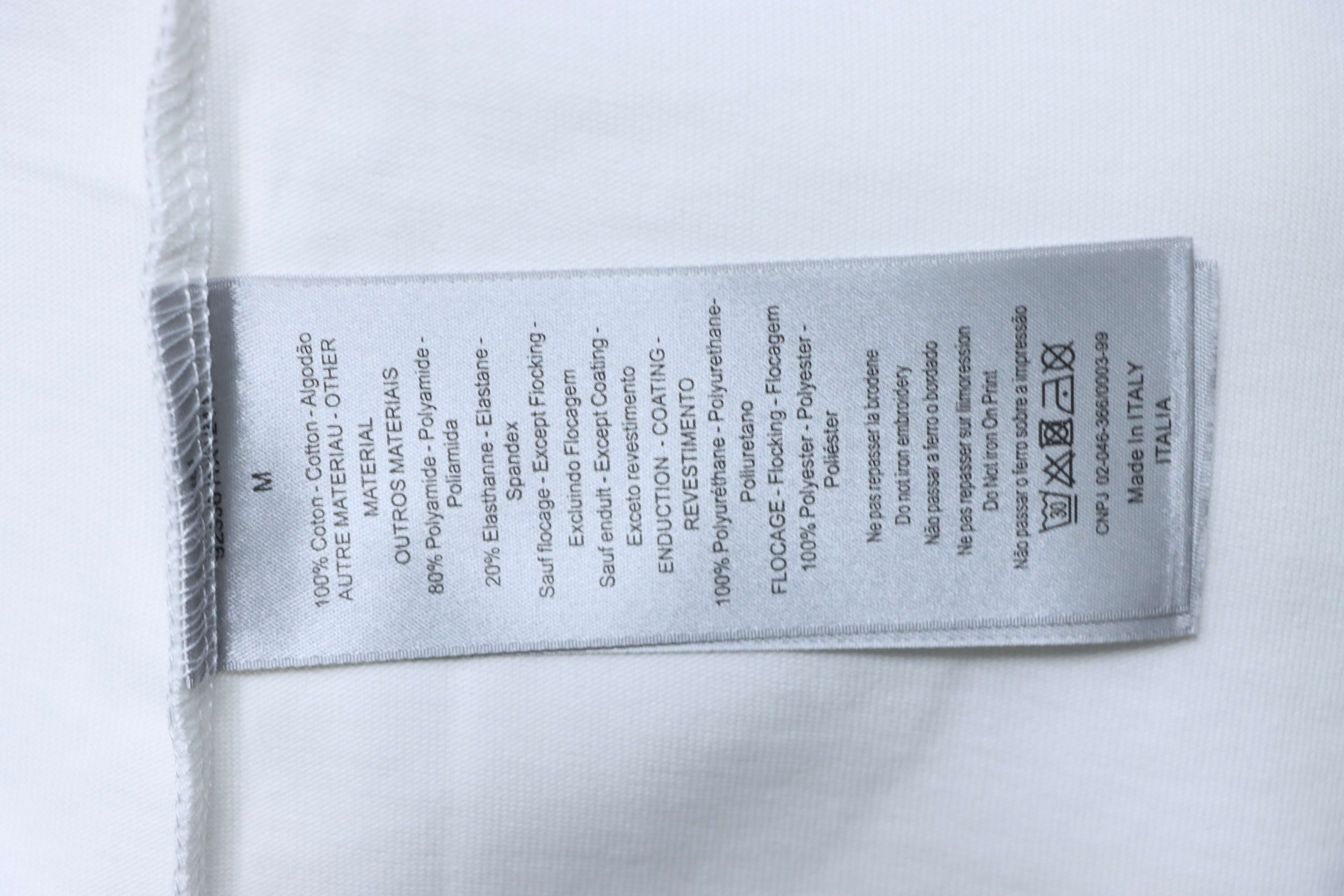 Dior 16SS Wicker Check Pocket Embroidered Letter T-Shirt Black H140