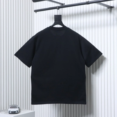 Dior 16SS Wicker Check Pocket Embroidered Letter T-Shirt White H140 02