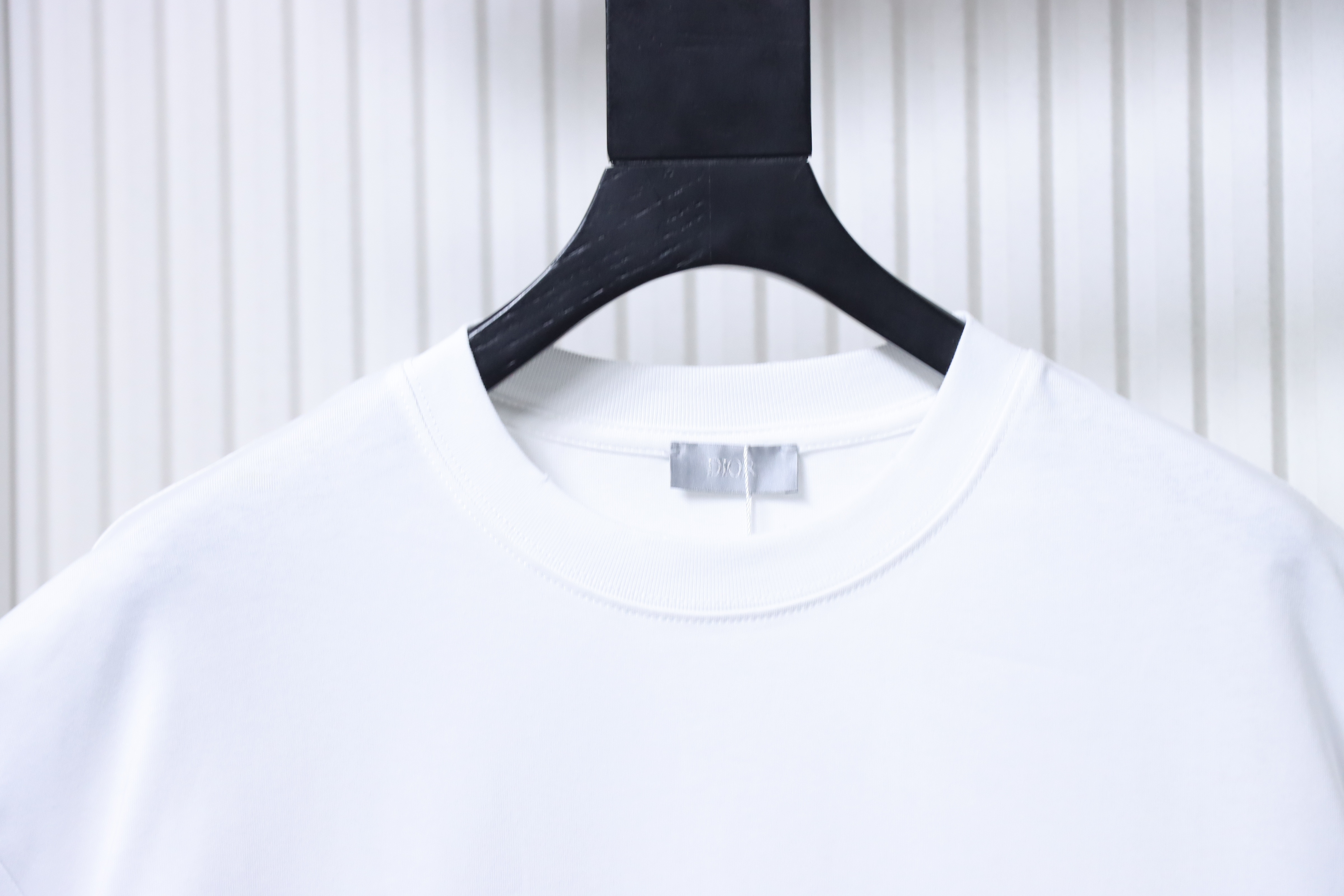 Dior 25SS Lily of the Valley Distressed Print T-Shirt White H140