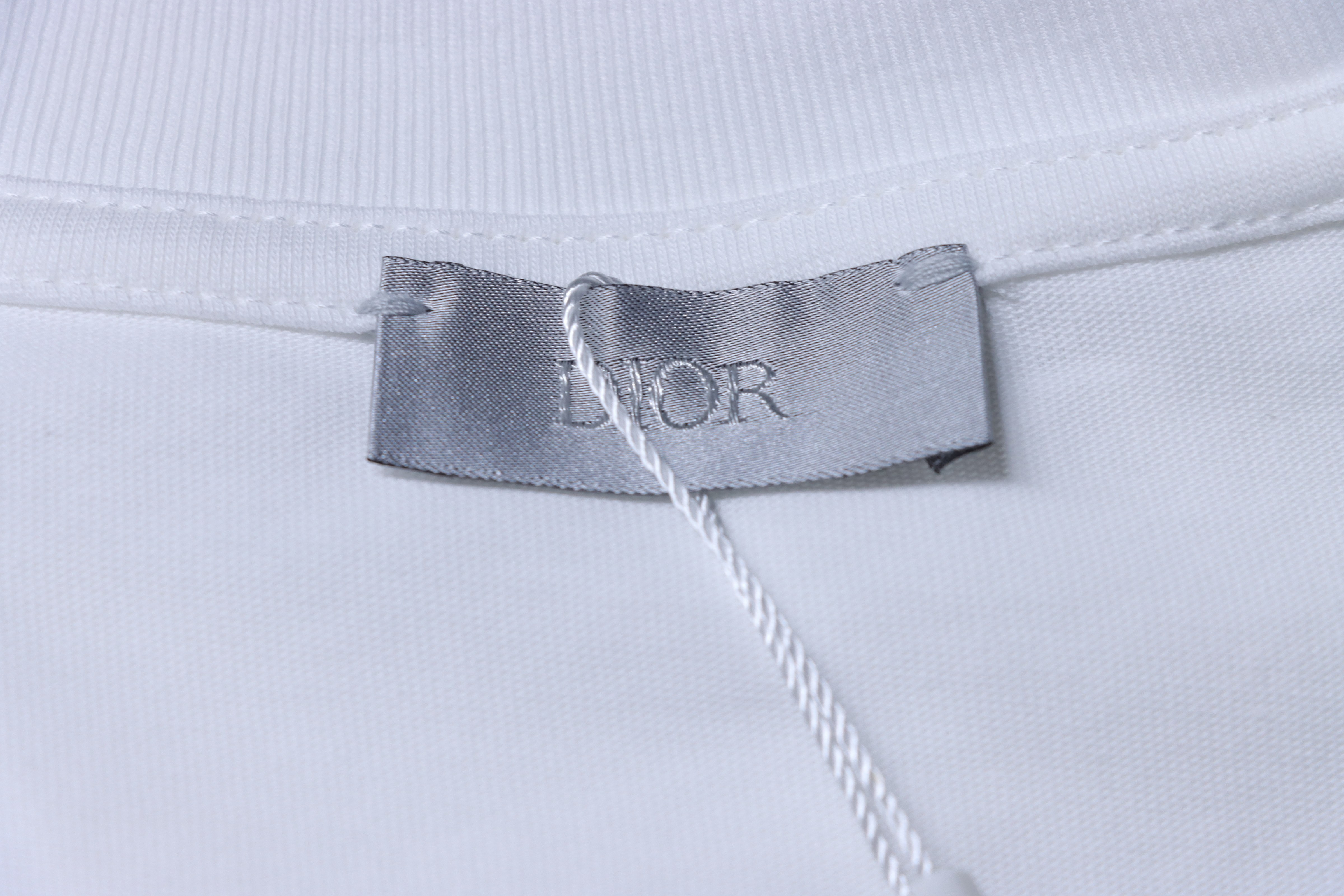 Dior 25SS Lily of the Valley Distressed Print T-Shirt White H140