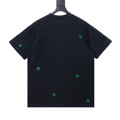 Dior 26SS All-Over Clover Embroidered T-Shirt Black H160 02