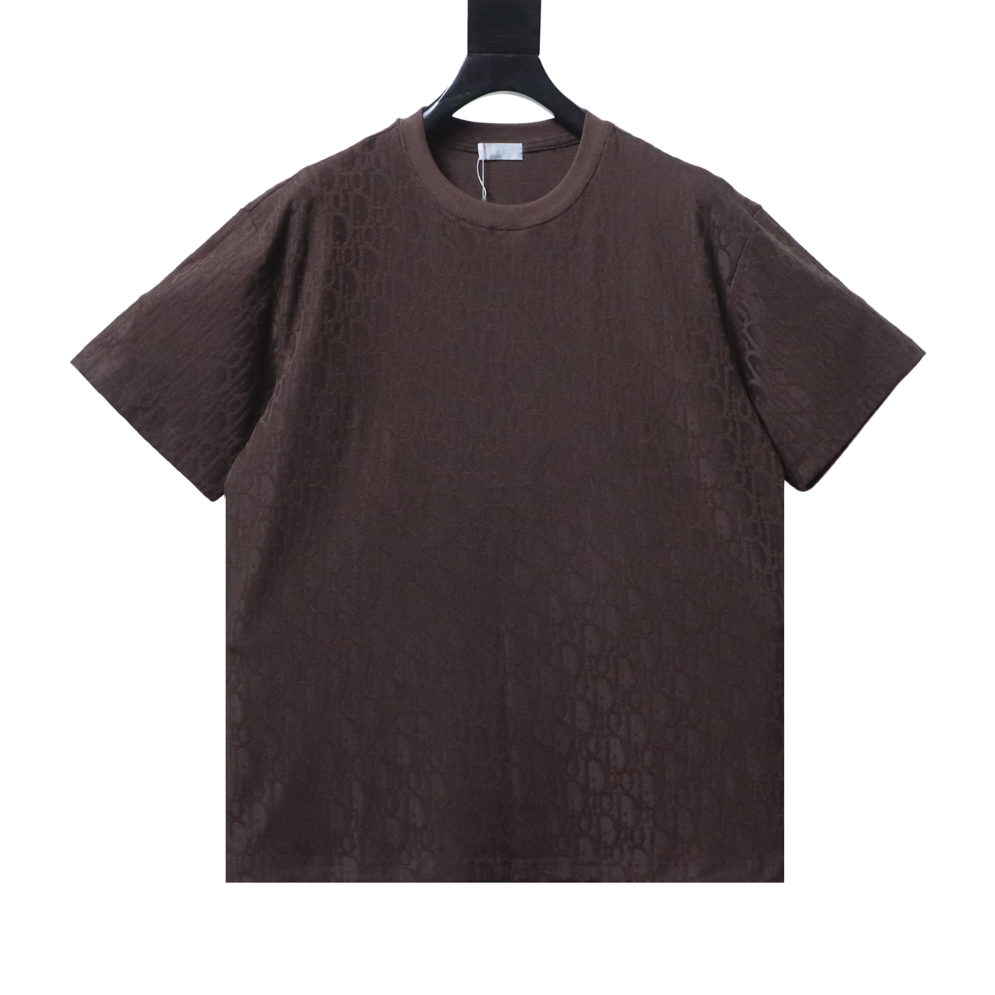 Dior 26SS All-Over Monogram Jacquard T-Shirt Brown H160