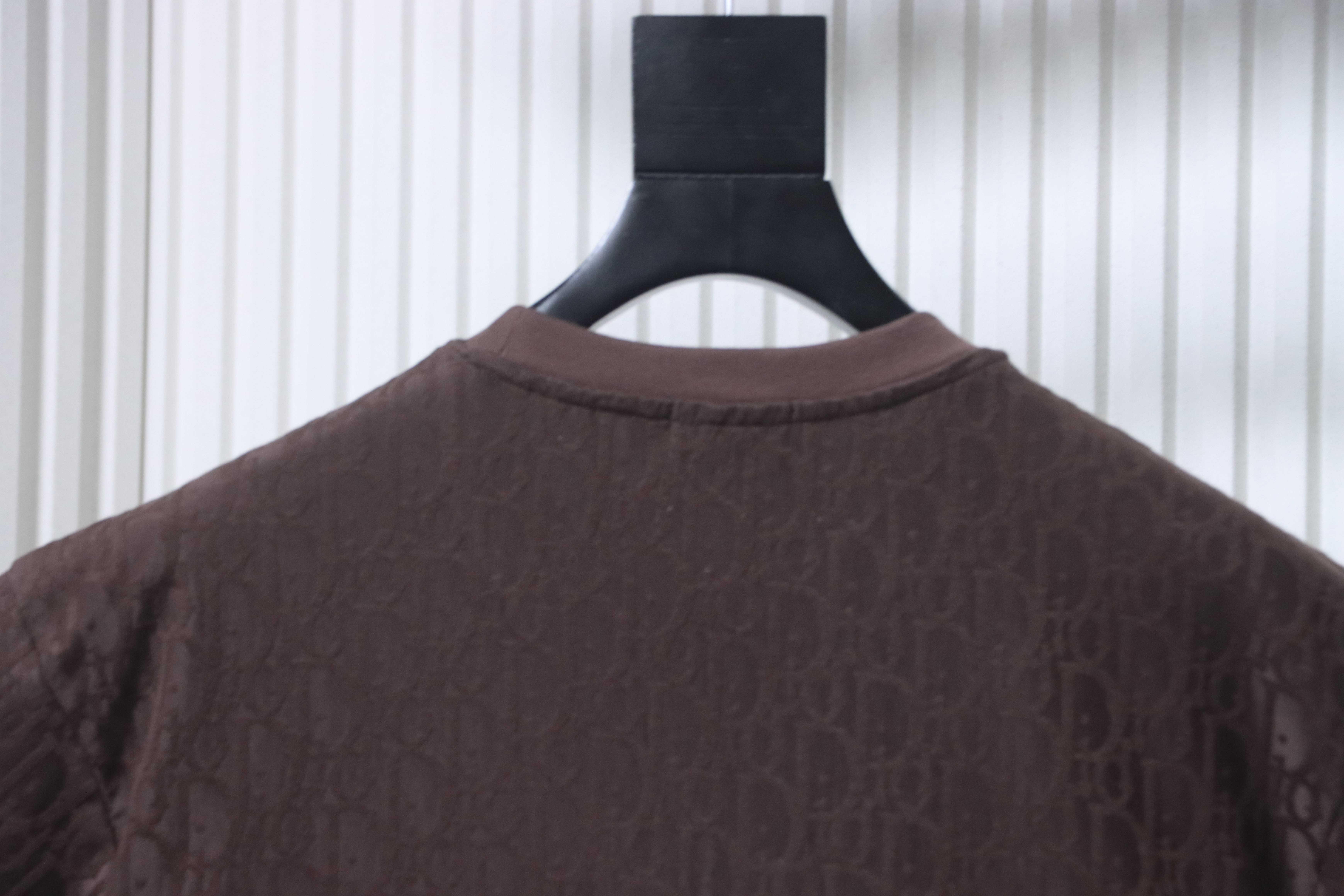Dior 26SS All-Over Monogram Jacquard T-Shirt Brown H160
